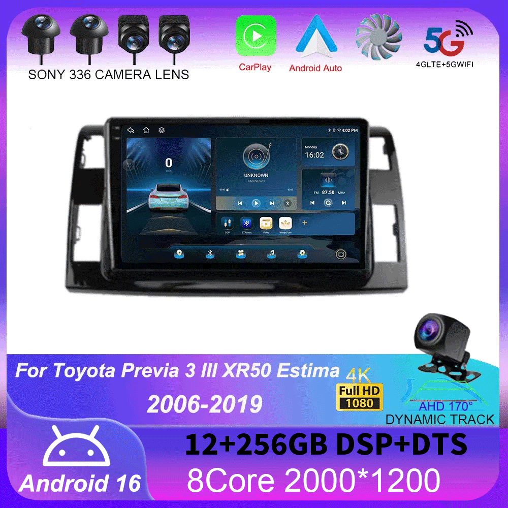 Photograph Mp3 - วิทยุติดรถยนต์ระบบ Android 16 สำหรับ Toyota Previa