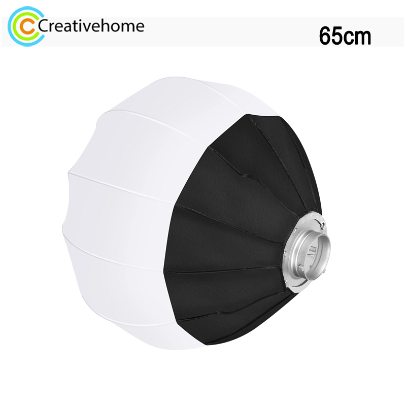 Pop Up Flash Diffuser - Puluz แผ่นกระจายแสงแสงแฟลชทรงกลมแบบโคมไฟพับได้65ซม. ฝาครอบตัวกระจายแสงพร้อมที่ยึดชุดไฟตัดหมอกถ่ายภาพสด