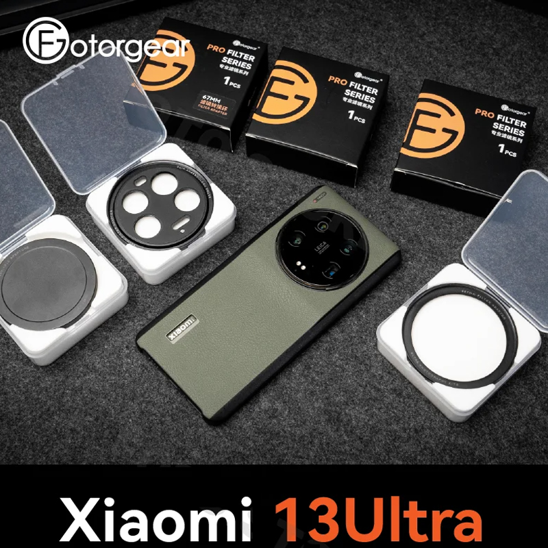 Xiaomi Photography Kit 15 Ultra - Fotorgear เคสตัวกรองโทรศัพท์สำหรับ Xiaomi 13 ultra พร้อมตัวกรองหมอกดาวสีดำ
