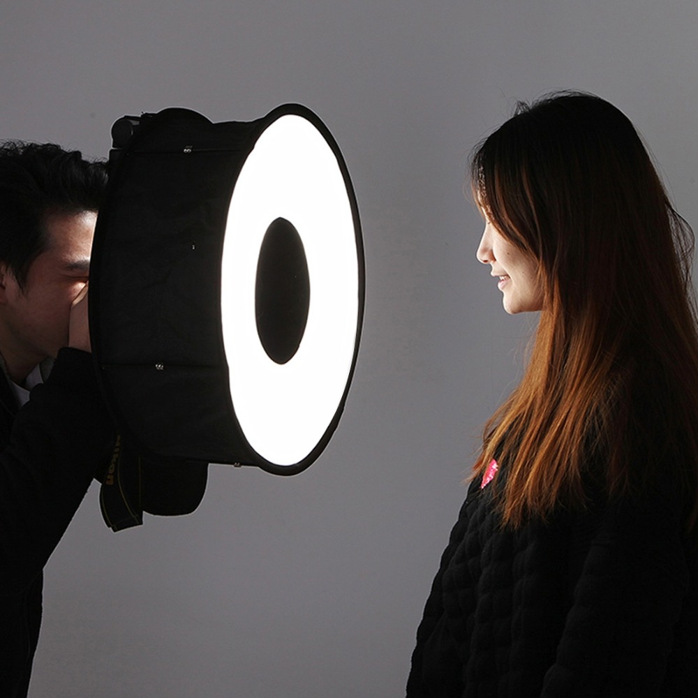 Pop Up Flash Diffuser - ซอฟต์บ็อกซ์ทรงกลมขนาด 45 ซม. สำหรับแฟลชสปีดไลท์ แบบพับได้ ใช้กระจายแสงแฟลชให้นุ่มนวลสำหรับการถ่ายภาพด้วยกล้องนิคอน