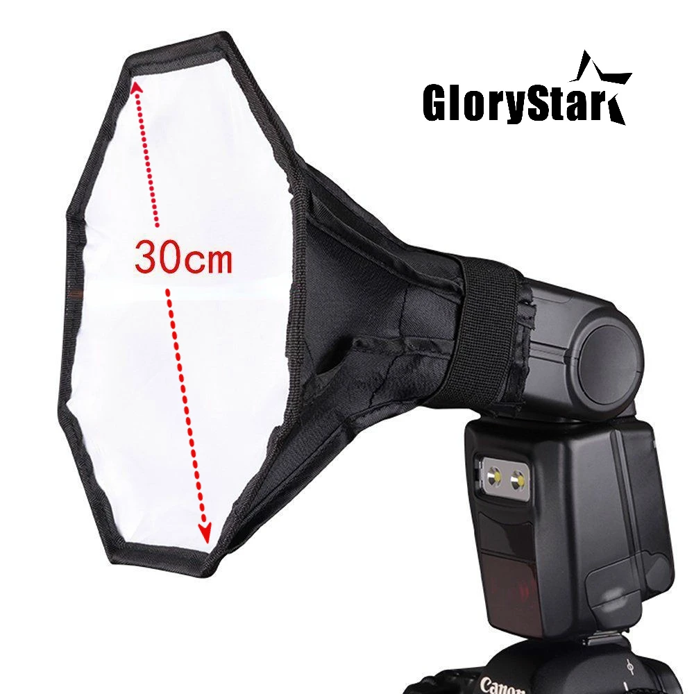 Pop Up Flash Diffuser - Octagon แฟลช Diffuser 30ซม.12นิ้ว8 Square Mini