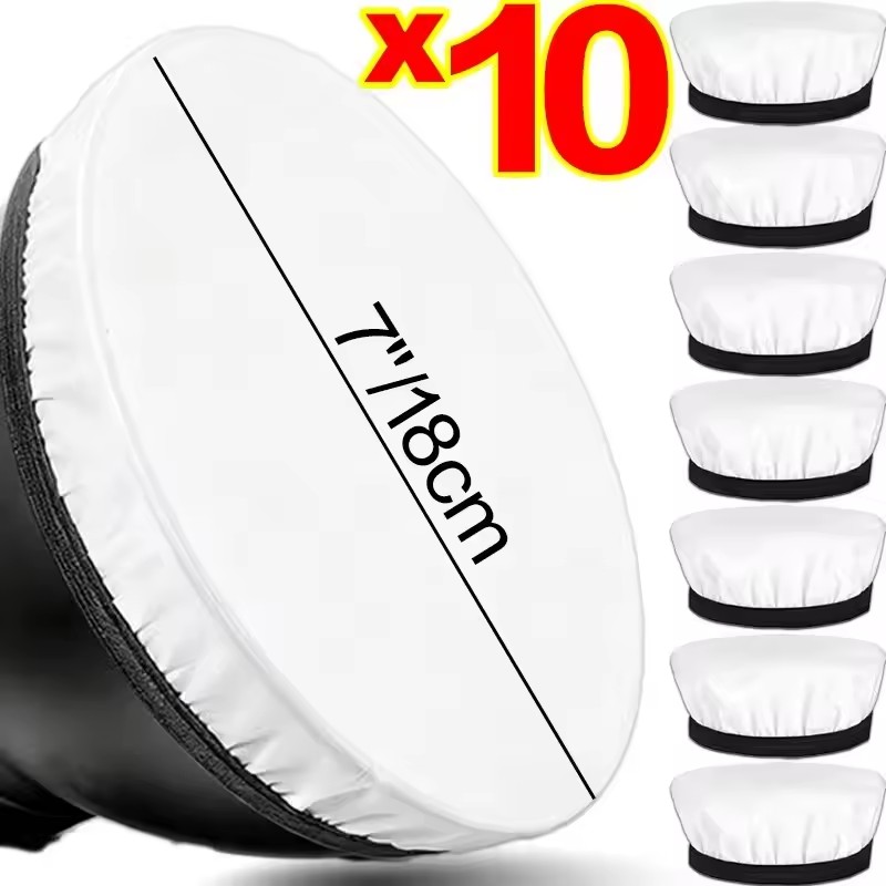 Pop Up Flash Diffuser - 1/3/5/10 ชิ้น ผ้ากระจายแสงนุ่มสำหรับถ่ายภาพ ขนาด 7 นิ้ว