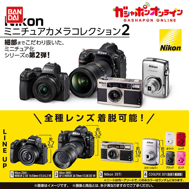กล้องจิ๋วจำลอง แบนได รุ่นกาชาป - Photography Model บทวิจารณ์และราคา