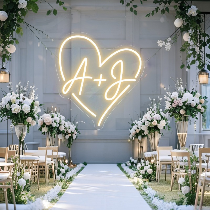 CUSTOM Initials หัวใจ LED Neon - Photography Graduation บทวิจารณ์และราคา