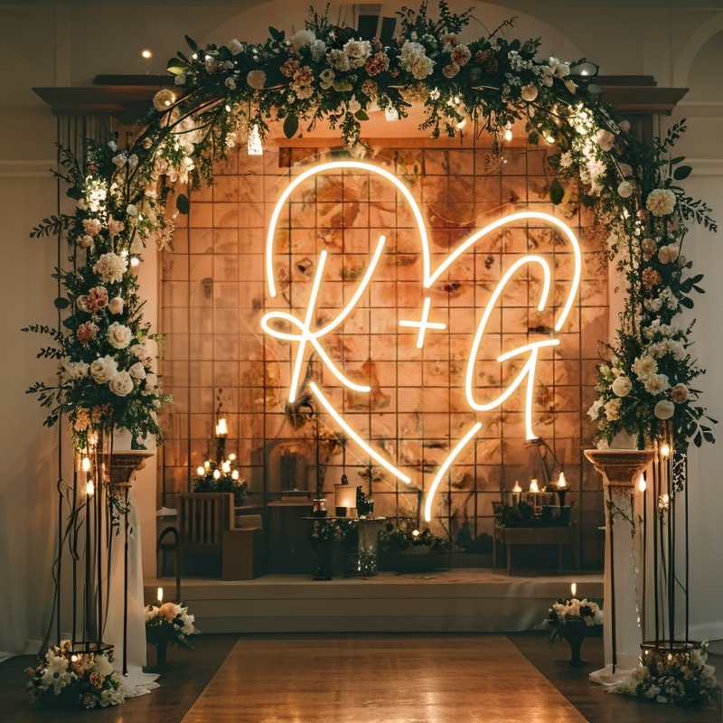 CUSTOM Initials หัวใจ LED Neon - Photography Graduation บทวิจารณ์และราคา