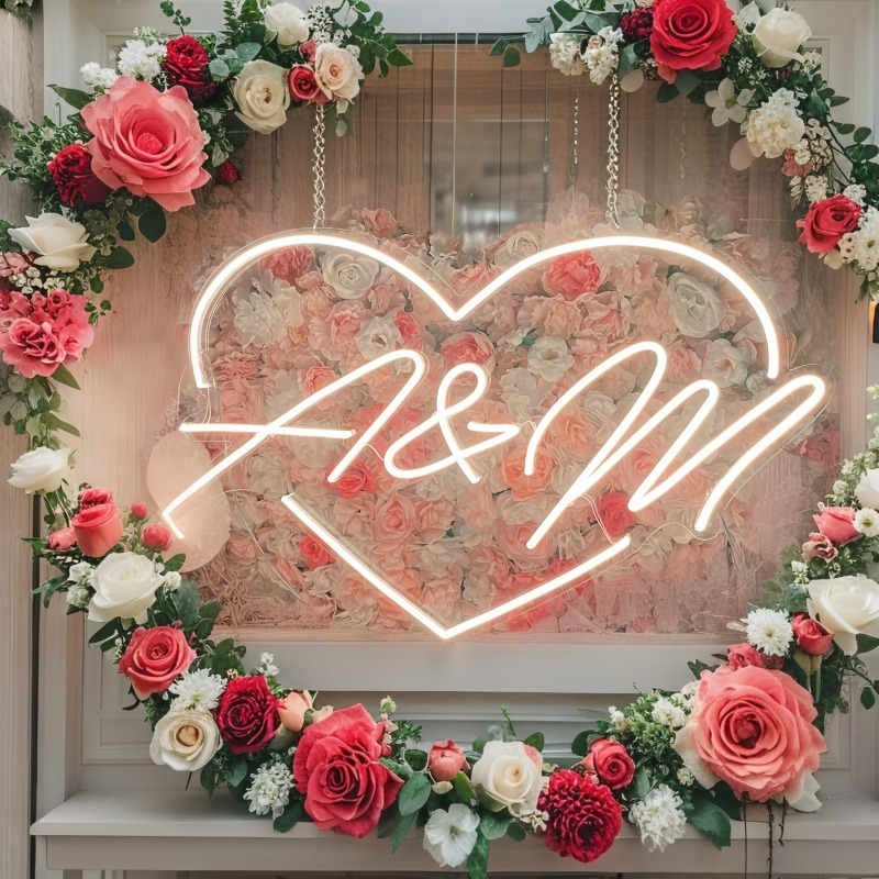 CUSTOM Initials หัวใจ LED Neon - Photography Graduation บทวิจารณ์และราคา