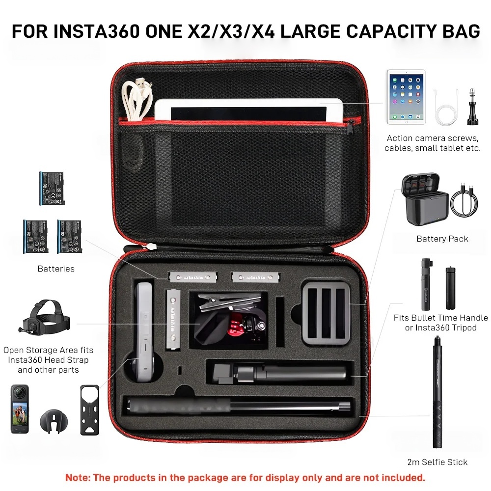 กล่องสำหรับอินสตา 360 X5 X4 X3 - Insta360 Camera X3 บทวิจารณ์และราคา
