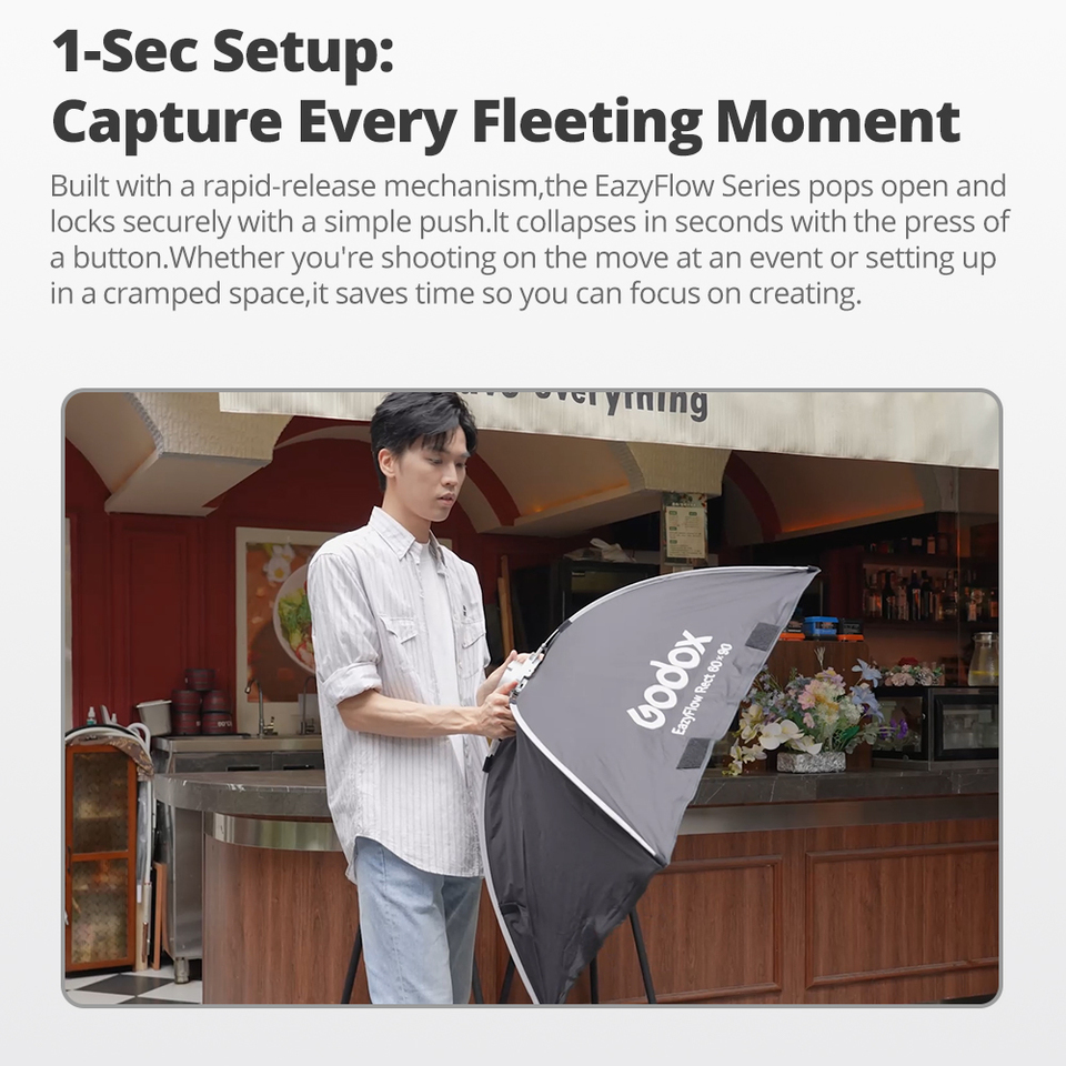 ซอฟต์บ็อกซ์พับได้ Godox EazyFl - Pop Up Flash Diffuser บทวิจารณ์และราคา